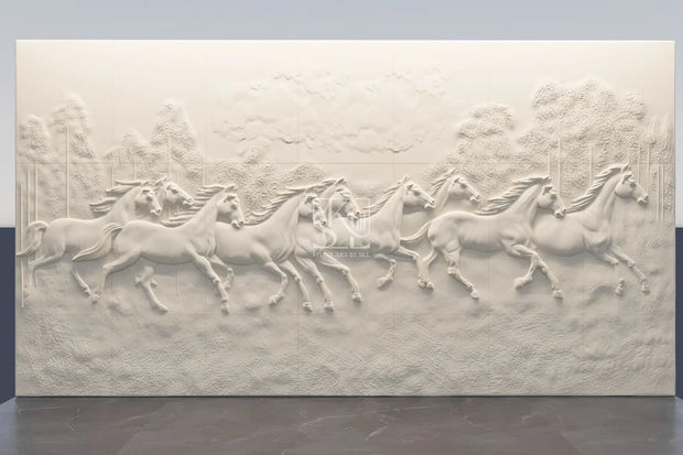 9 Running Horses