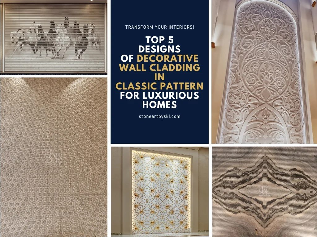Top 5 Designs of Decorative Wall Cladding in Classic Pattern for Luxurious Homes