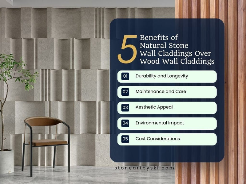 Benefits of Natural Stone Wall Claddings Over Wood Wall Claddings