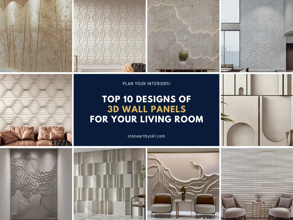 Top 10 Designs of 3D Wall Panels for Your Living Room