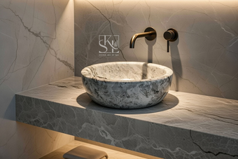 White Marble Basin
