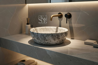 White Marble Basin