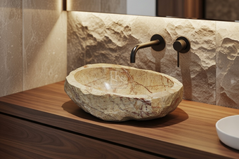 Jungle Brown Marble Basin