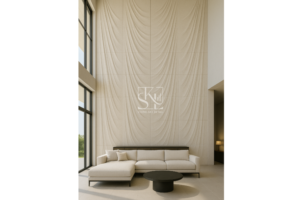 Luxurious Curtain Design Wall Cladding