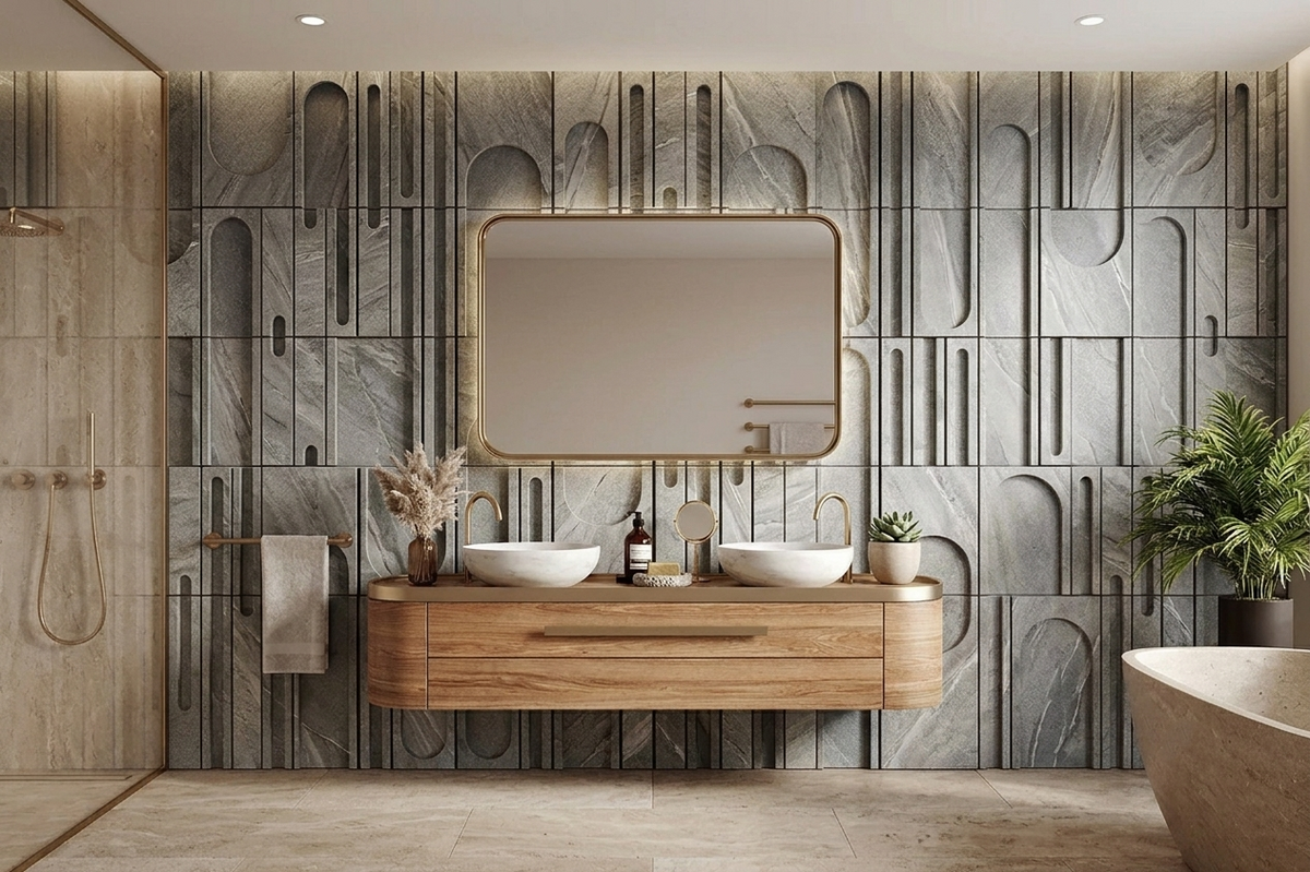 Abstract Arch Design - Grey Sand Stone