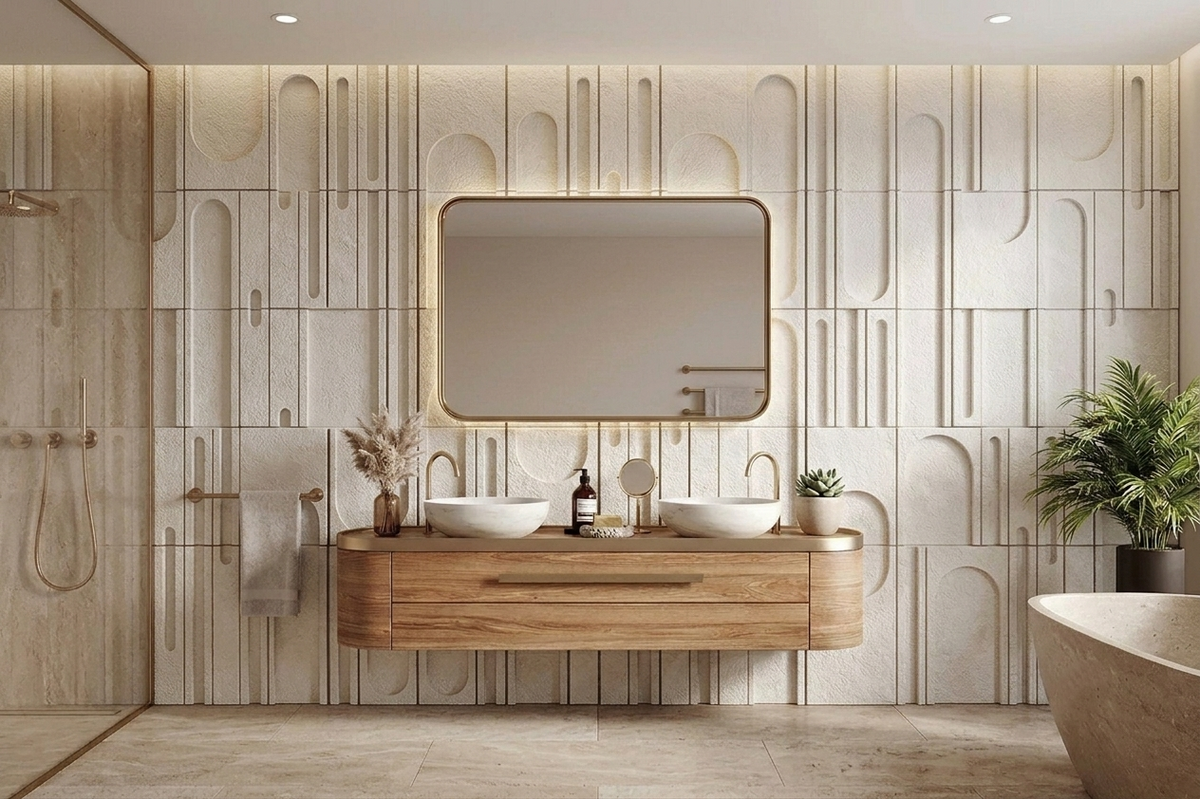 Abstract Arch Design - Mint Sand Stone