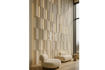 Curved Fluted Strips Design