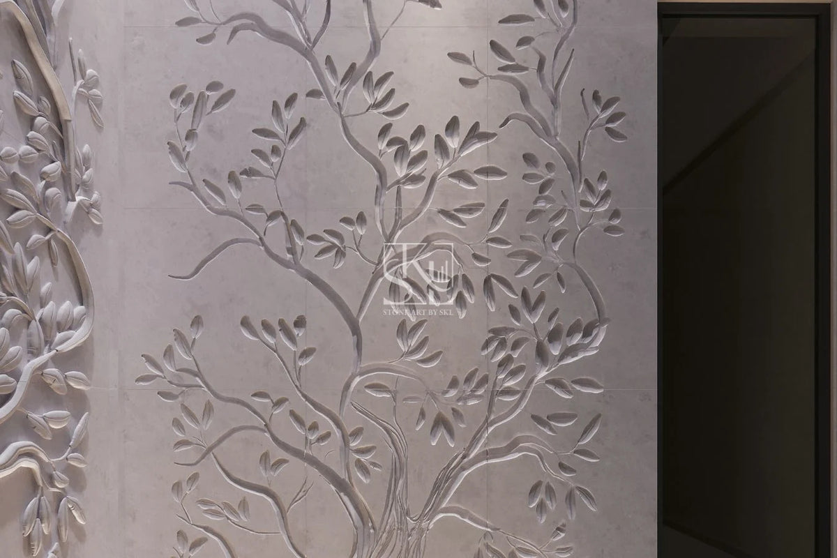 Embossed Tree of Life Design Wall Cladding