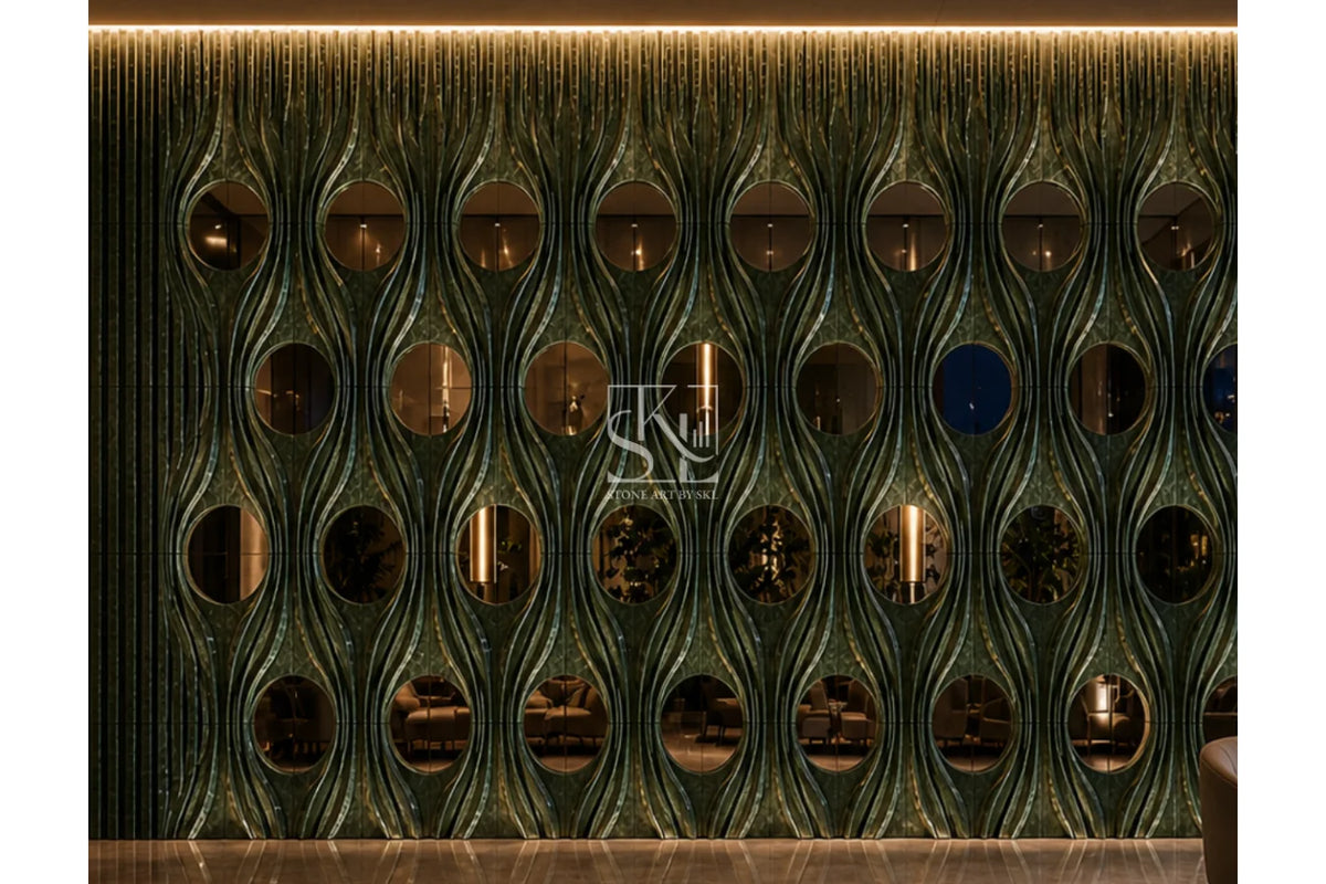 Emerald Marble Screen Design