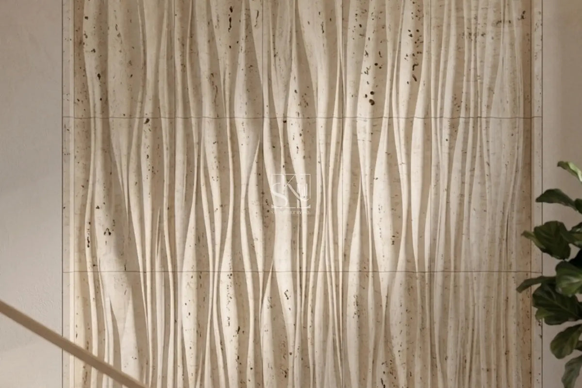 Modern Fluid Vein Stone Wall Cladding