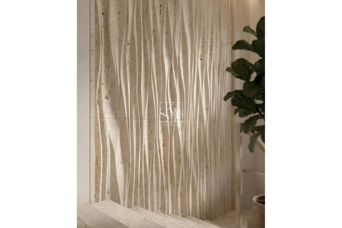 Modern Fluid Vein Stone Wall Cladding