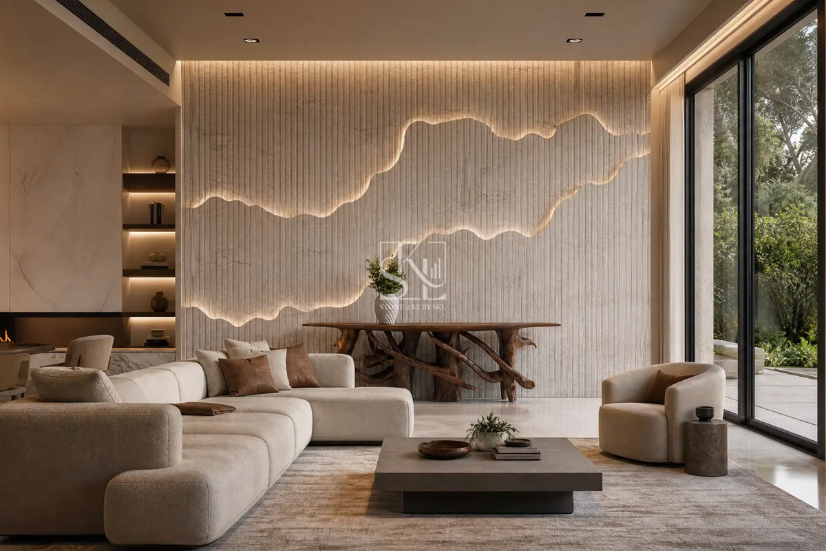 Fluting Marble Layers Design