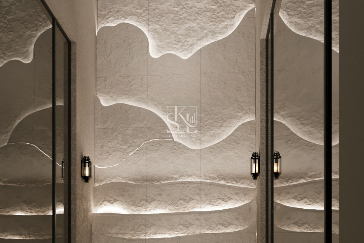 the Best Layered Mountain Design 2 Wall Cladding