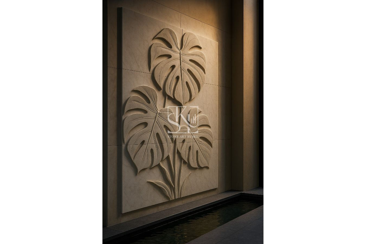 the Best Leaf Design Wall Cladding in Natural Stone