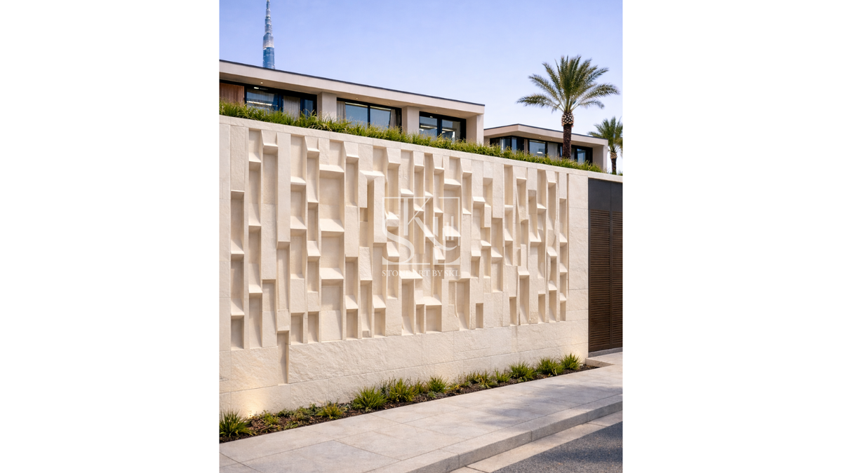Linear Prism Design Wall Cladding by Stone Art by SKL