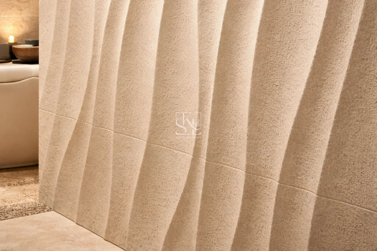Linear Wave Design Decorative Wall Cladding by Stone Art By SKL