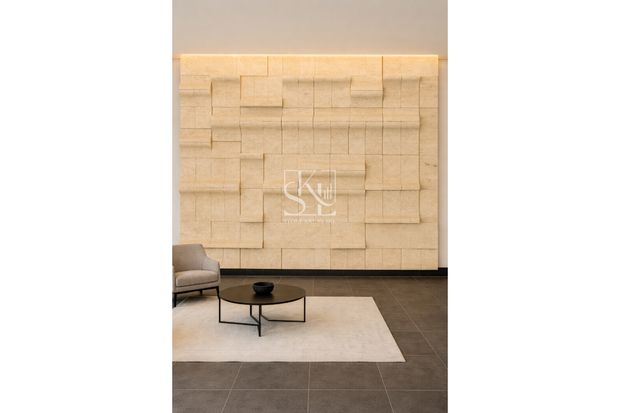Luminous Stone Grid Design