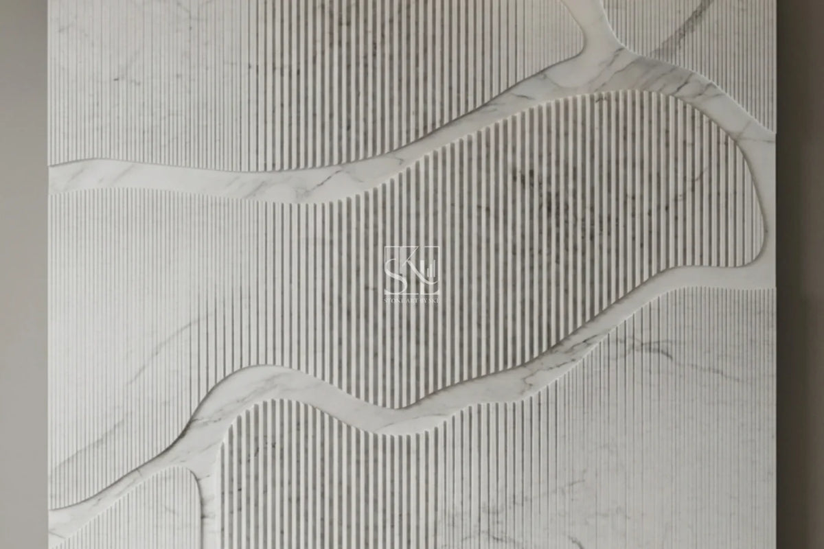 Elegant Marble Contour Decorative Wall Cladding Panels