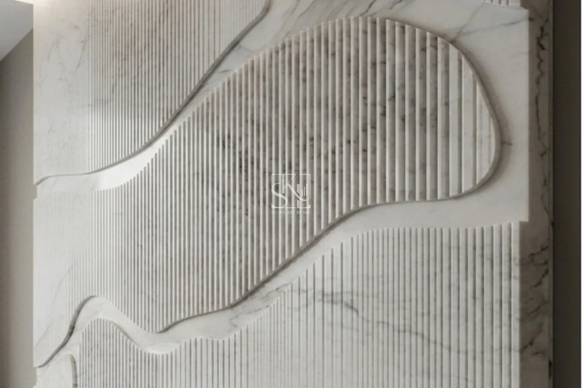 Elegant Marble Contour Decorative Wall Cladding Panels