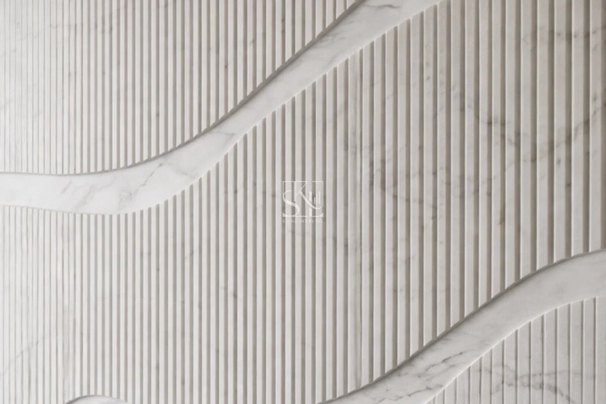 Elegant Marble Contour Decorative Wall Cladding Panels