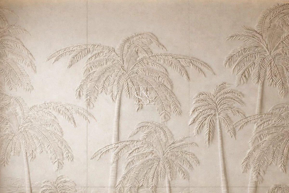 Palm Silhouette Luxury Decorative Wall Cladding by Stone Art By SKL