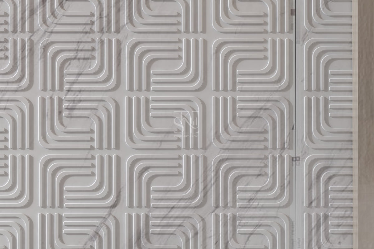 Boomerang Textured Marble Surface