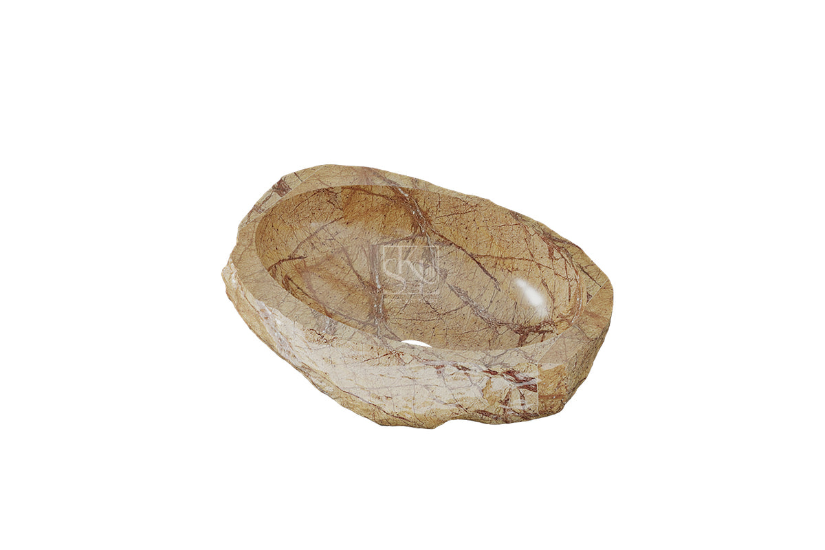 Jungle Brown Marble Basin