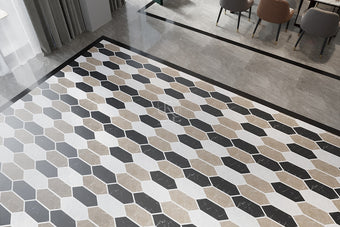 Hexagonal Inlay Flooring