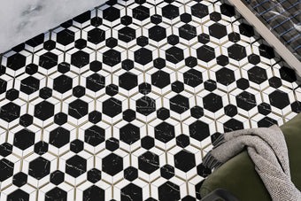 Hexagonal Mosaic Flooring