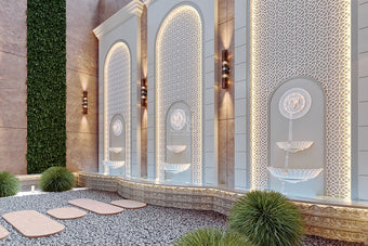 Lion Feature Wall Fountain 2