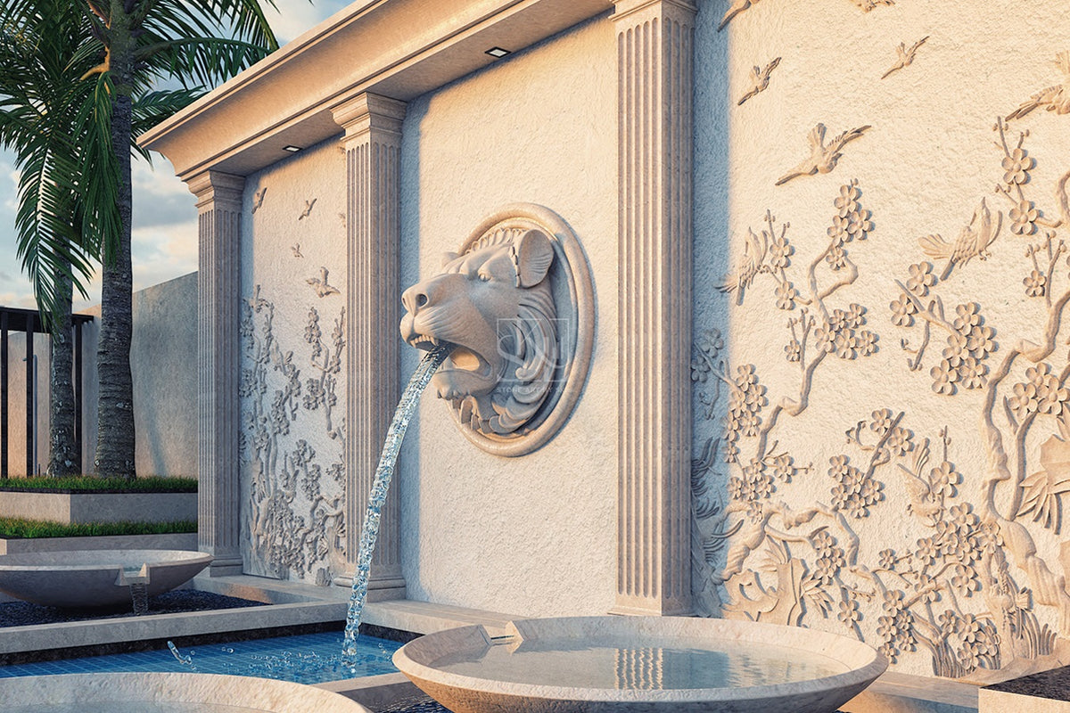 Lion Feature Wall Fountain