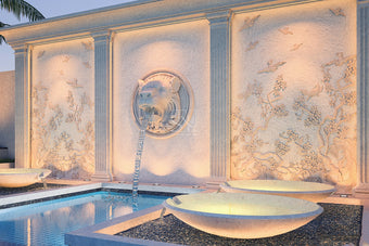 Lion Feature Wall Fountain 1