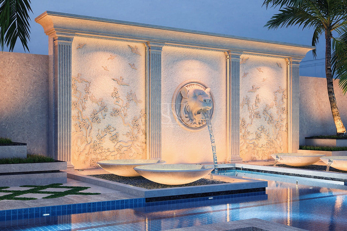 Lion Feature Wall Fountain