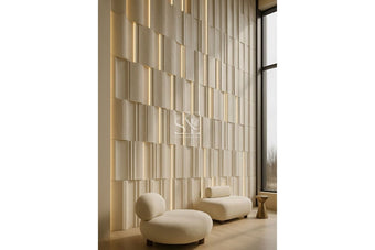 Curved Fluted Strips Design