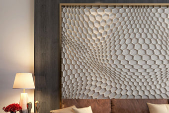 Hexagonal Wave Design Wall Cladding