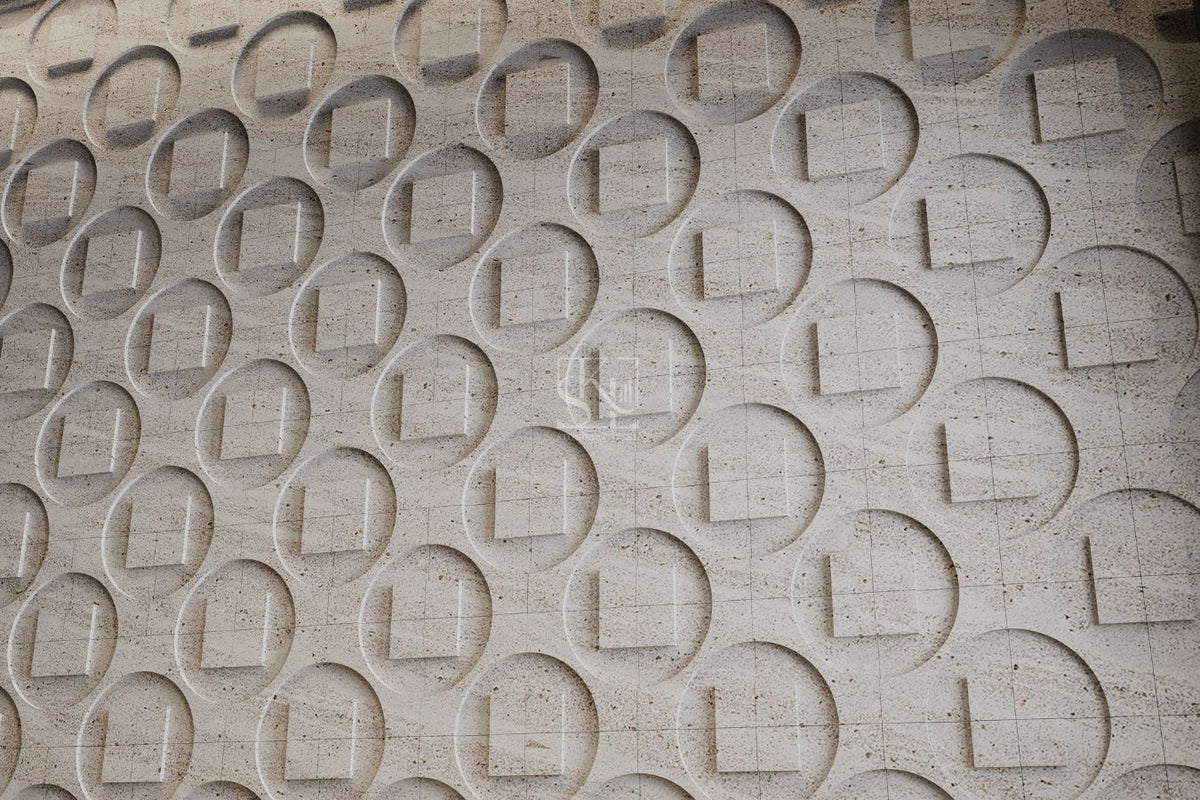 3D Circle Square Design From Stone Art By SKL