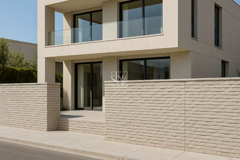 Chiselled Strips Wall Design