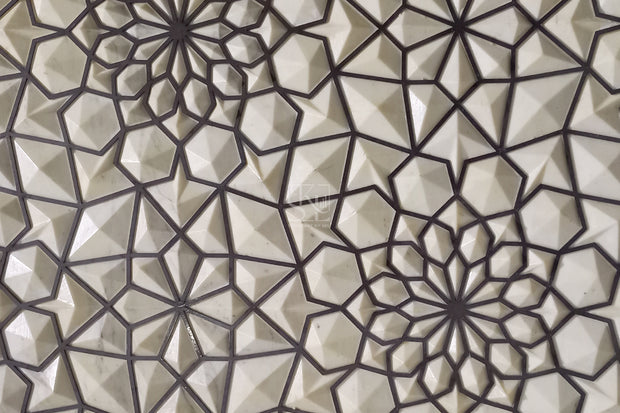 Flower Inlay Pattern Wall Cladding
