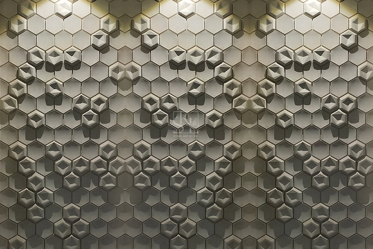 Dual Hexagonal Pattern Wall Cladding