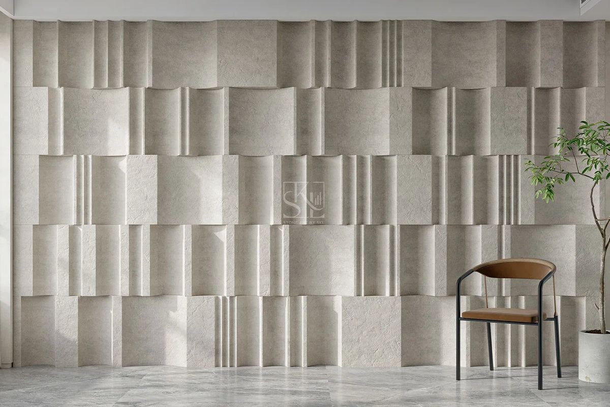Curved Fluted Blocks Design