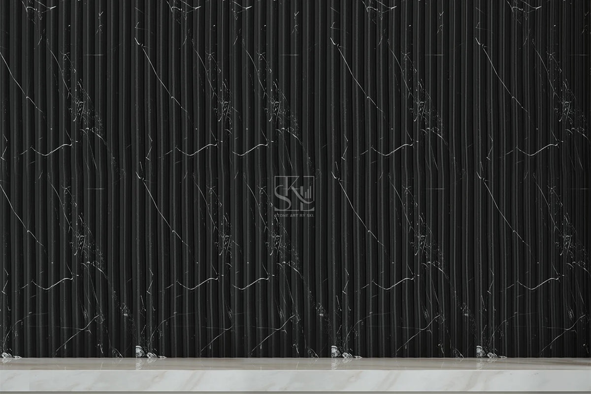 Natural Stone Concave Fluting Design For Wall Cladding