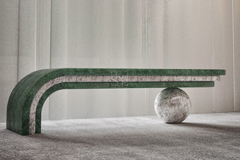 Football Marble Bench