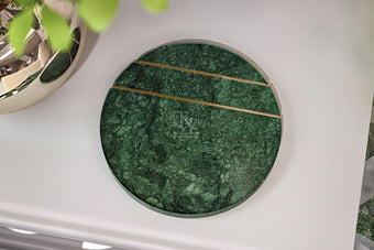 Green Marble Inlay Coaster