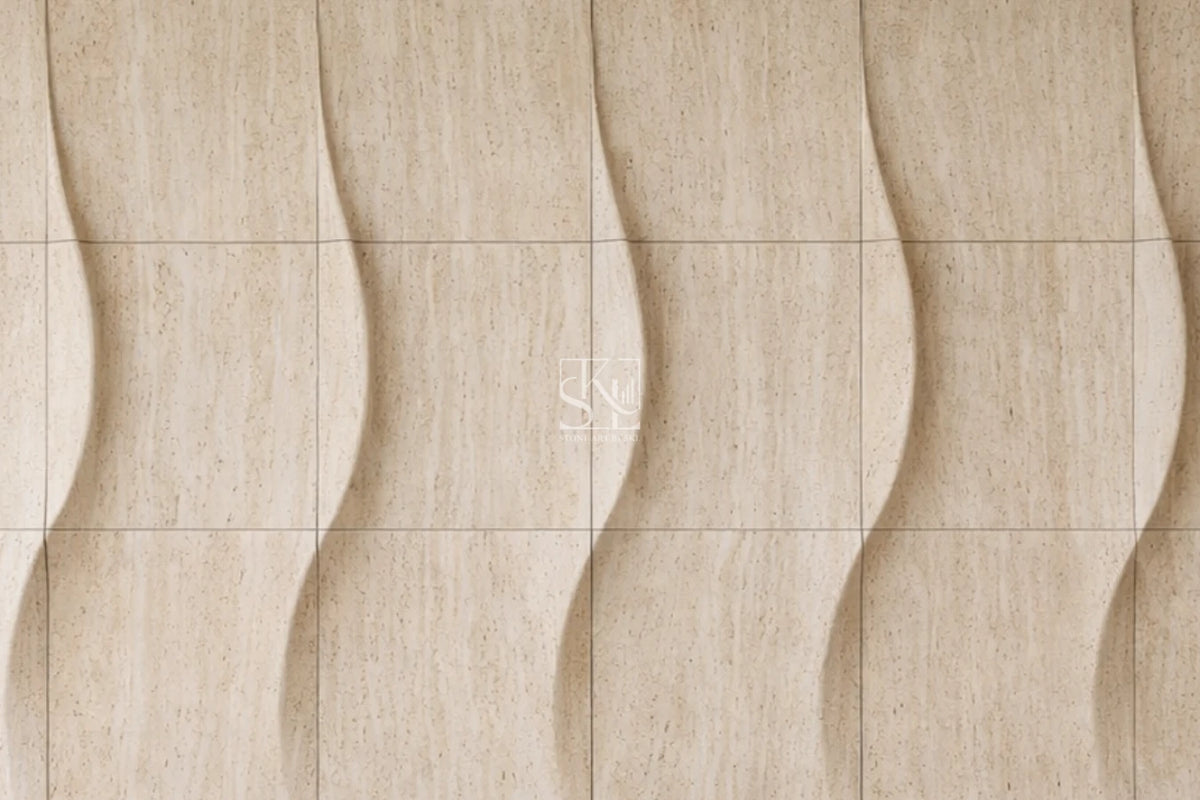 Serene Stone Wave Decorative Wall Cladding