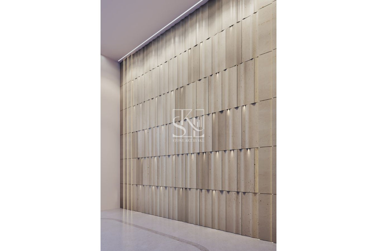 Staggered Curve Design Wall Cladding