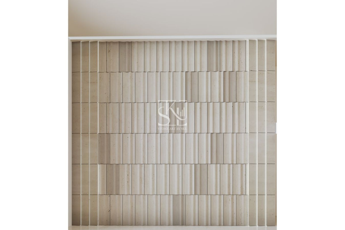 Staggered Curve Design Wall Cladding