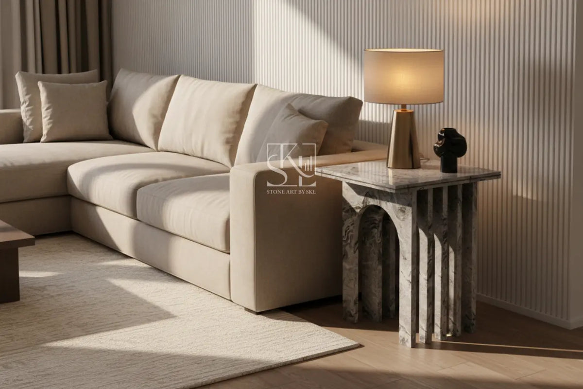 Pacific Grey Marble Table