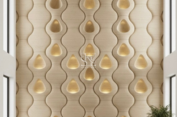 Travertine Interlock Design