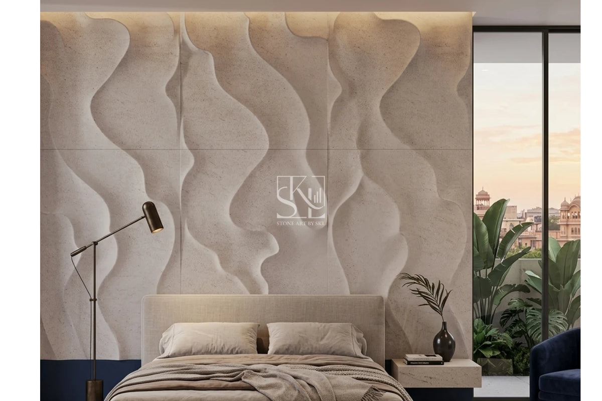 Decorate your villa with stunning wave design wall cladding