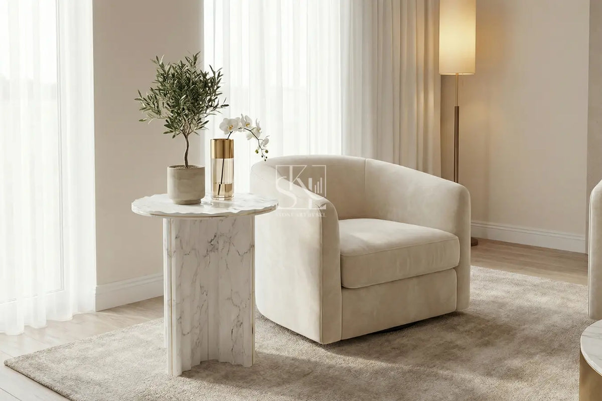 White Marble Table